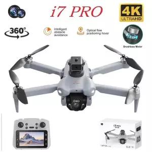 드론 I7 PRO 전문가용 4K HD 듀얼 카메라 위치 브러시리스 360 ° 롤링 UAV 쿼드콥터 원격 조종