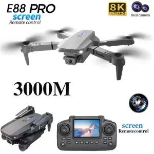 드론 E88PRO 8K 5G HD 듀얼 카메라 항공 촬영 화면 디스플레이 제어 항공기 쿼드콥터