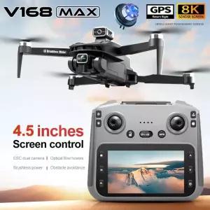 드론 V168mAX GPS 전문가용 8K 카메라 항공 FPV 브러시리스 장애물 회피 대형 스크린 리모컨 접이식