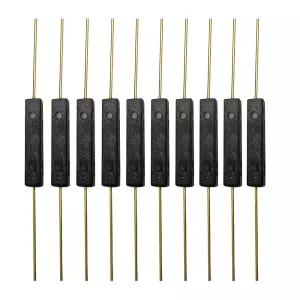 게빌데 10개 플라스틱 리드 스위치 접점 정상 개방 N/O 자기 유도 3mm×14mm