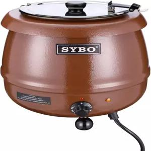 레스토랑 파티 뷔페용 힌지 뚜껑과 탈착식 스테인리스 스틸 인서트 냄비가 있는 SYBO SB-6000-1B 상업용