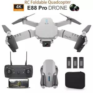 드론액세서리 2024 E88 프로 WIFI FPV 드론 광각 HD 4K 1080P 카메라 높이 RC Foldable Quadcopter Dron 헬