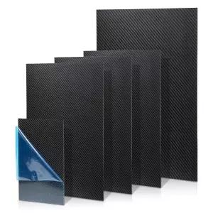 수제 DIY 지갑 모델 부품 수리 패널용 탄소 섬유 시트 200X200X0.5MM FAKILO 100 3K 트윌 매트 플레이트