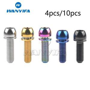 Wanyifa 410pcs 티타늄 티 볼트 M6x1820mm 자전거 브레이크 용 와셔 알렌 키 헤드 나사 포함