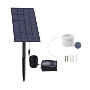 실용적인 태양광 연못 에어레이터, 수족관 산소 공급기 펌프 낚시용 파이프 스톤 포함