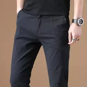 캐주얼 여름 팬츠 남친 쿨링 슬림핏 반 순면 배기핏 스판 젠2