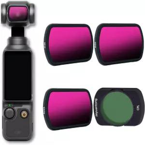 OSMO 포켓 34팩 CPL ND6 울트라 슬림 프레임 및 HD 광학 유리와 호환되는 마그네틱 필터 키트
