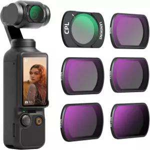 OSMO 포켓 3 6팩 CPL/ND8/ND6/ND32/ND64/ND28 및 중성 밀도 필터용 킨스 마그네틱 키트 알루미늄 프레임이