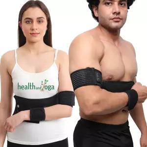 HealthAndYogaTM GuardNHeal 암 슬링 어깨 고정 장치 - 회전 커프 지지대 및 왼쪽 또는 오른쪽 맞춤형 핏