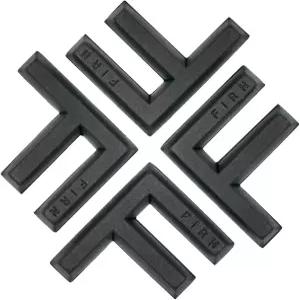 FIRN 스노보드 데크 패드 ？ 미끄럼 방지 스톰프 패드(로고 포함) 4피스 세트 EVA 소재(DP650401)