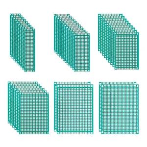 보잭 6 아두이노 키트와 호환되는 6가지 크기의 DIY 납땜용 양면 PCB 보드 프로토타입 40개 출시