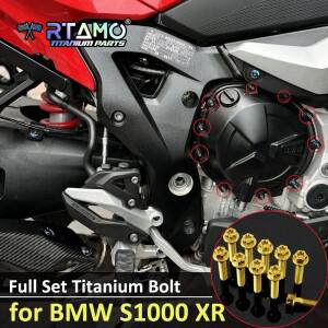 RTAMO BMW 호환 S1000XR 클러치 커버 엔진 오일 볼트 스포일러 파이프 나사 리어 액슬 스프로킷 티타늄 너