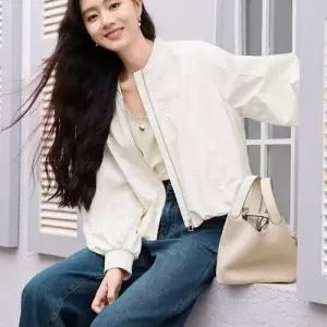 마요 가을 숏 스팽글 점퍼 상의 여성야구점퍼 야구점퍼 UNO3