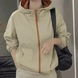 마요 하계 캐주얼 여성야구점퍼 양면 후드 코트 트렌드 UNO2