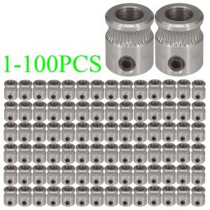 1-100PCS MK8 드라이버 기어 9mmx5mmx11mm 압출기 부품 1.75mm 필라멘트 3D 프린터 휠 풀리