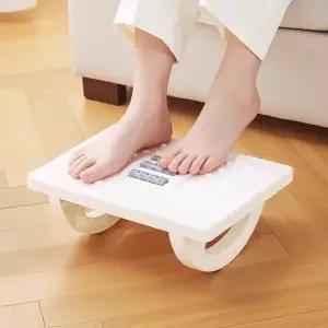 책상 아래 발 받침대 마사지 롤러가 있는 흔들리는 발판 휴식 순환 홈 스터디 오피스 작업용