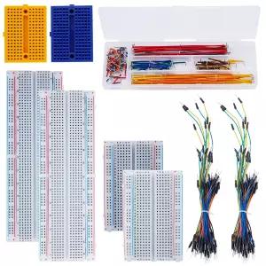 276Pcs 브레드보드 점퍼 와이어 키트 830 400 컬러 코딩 170 U자형 및 아두이노 라즈베리 파이 STEM용 유연