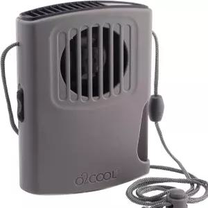 O2COOL 미스트 넥 여행용 배터리 구동 디럭스 쿨링 팬 싱글 팩(그레이)