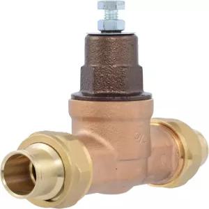 캐시 아크메 EB45 압력 조절 밸브 더블 유니온 3/4인치 스웨트 메탈 탑 60 PSI PVA16M-DUSW-60