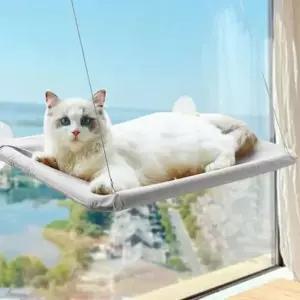 [반려] 고양이 창문선반 해먹 캣타워 창틀