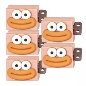 [반려] 귀여운 얼굴 캐릭터 튜브 짜개 사각 5P 치약 핸드크림 연고 물감 화장품