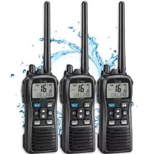 아이콤 IC-M73 선박용 해상용 VHF 마린 고성능 무전기 3대 세트 