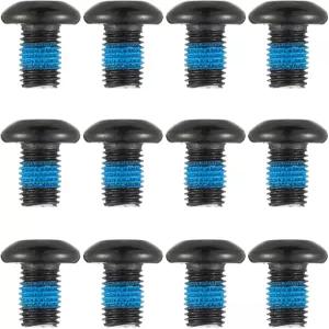 자전거 디스크 브레이크 볼트 T25 로터 나사 M5x10mm 산악 로드바이크 BMX - 12개 블랙