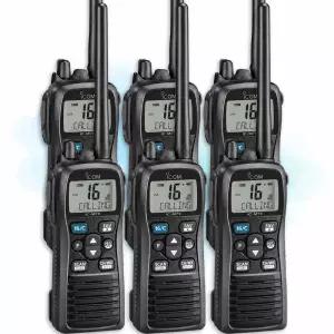 아이콤 IC-M73 선박용 해상용 VHF 마린 고성능 무전기 6대 세트 