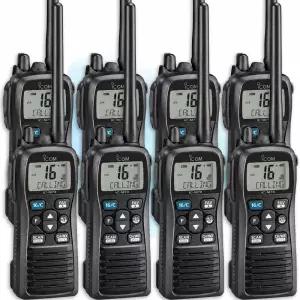 아이콤 IC-M73 선박용 해상용 VHF 마린 고성능 무전기 8대 세트 