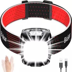 블루카 LED 램프 충전식 모션 센서 2000L 슈퍼 브라이트 라이트 가능한 밝기 8가지 모드 스포트라이트