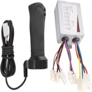 맥스마트 500W 모터 브러시드 스피드 컨트롤러 및 전기 자전거 스쿠터 트라이사이클 24V용 스로틀 그립