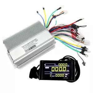 전기 자전거 컨트롤러 듀얼 드라이브 48/60/72V 3000W 사인 웨이브 브러시리스 DC 모터 스쿠터 드라이버 및