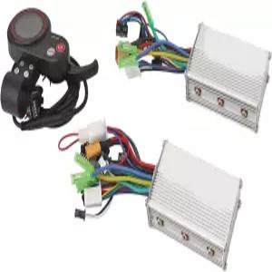 스파이민푸 브러시리스 모터 컨트롤러 키트 전기 스쿠터 24V/36V/48V용 500W LCD 디스플레이 듀얼 드라이브