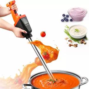 플라이세아고 750W 상업용 몰입형 블렌더 브러시리스 DC 모터 핸드헬드 21인치 탈착식 샤프트 50갤런 용량