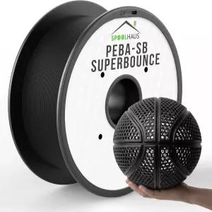 PEBA 필라멘트 1.75mm 풀 1kg 스풀하우스 슈퍼 바운스 고반동 유연 TPU 78 에너지 반환 바운시 에어리스