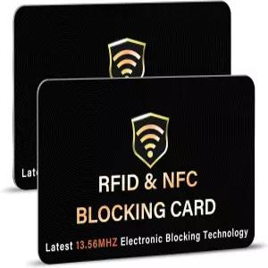 사이테크 IT 2팩 RFID 차단 카드 하나의 카 지갑 를 보호 NFC 비접촉식 은행 직불 신용카드 보호자 ID 가드