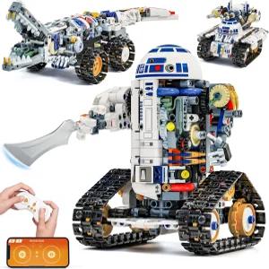 글리 STEM RC 로봇 빌딩 키트 82세 를 위한 3 in APP 및 리모컨 DIY 교육용 프로그래밍 과학 프로젝트 생일