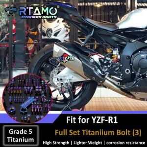 RTAMO  YZF-R1 티타늄 합금 볼트 후방 브레이크  액슬 너트 발받침 센서 스프로킷 스윙암 Gr5