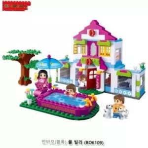 완구 유아용품 반바오블록 풀빌라