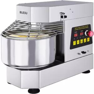 블루 커머셜 도우 믹서 10.5 Qt 750W 스파이럴 듀얼 스피드 및 액션 타이머 식품 등급 스테인리스 볼 안전
