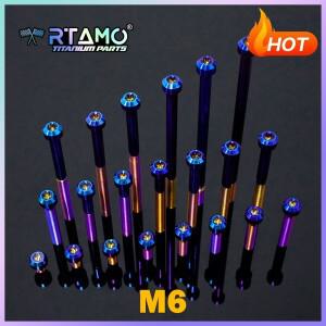 RTAMO 엔진 브레이크 클러치 펌프 나사 Gr5 티타늄 합금 볼트 M6X7.5-120 바이크 오토바이