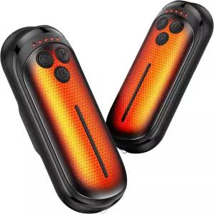 디콤 충전식 손난로 2팩 6000mAh 전기 AI 스마트 칩이 장착된 휴대용 1개 중 2개 야외 사냥 크리스마스