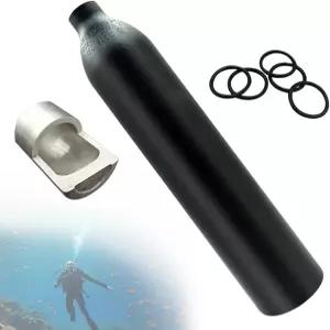 와주소곡 4500Psi PCP 페인트볼 에어 탱크 05L 고압 Co2 알루미늄 방폭 소재 병 M8 x 5 스레드 라이플 및