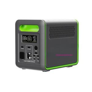 1200W 서지 휴대용 파워 스테이션 태양광 발전기 가정용 백업 야외 캠핑용 배터리 UPS 고속 충전 기능 포함