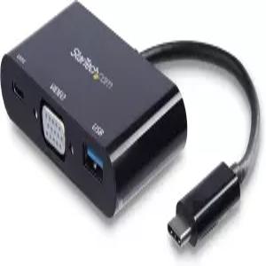 Sthcom USBC VGA 멀티포트 어댑터 USBA 전원 공급 장치 USB PD C 변환기 동글
