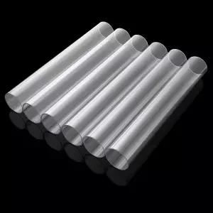6PCS 투명 폴리카보네이트 튜브 직경 2인치 50mm 원형 DIY 플라스틱 길이 단단한 저장 벽