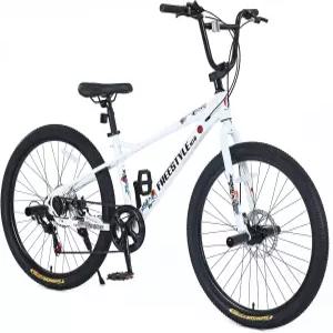 남자 여자를 위한 26인치 프리스타일 십대 BMX 자전거 카본 스틸 프레임이 장착된 7단 기어 시스템 및 더블