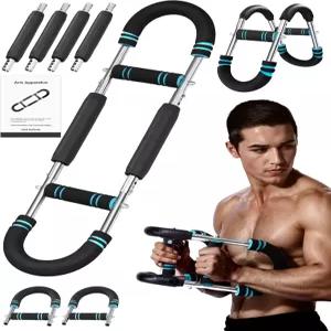 비비신 조절 가능 트위스터 팔 트레이너 남성용 30-110파운드 저항력을 갖춘 4가지 스프링 가슴 운동 및