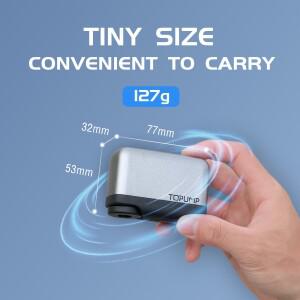 탑펌프 AS200 미니 자전거 타이어 공기 주입기 120PSI 충전식 배터리 사이클링 액세서리 슈레이더 프레스타