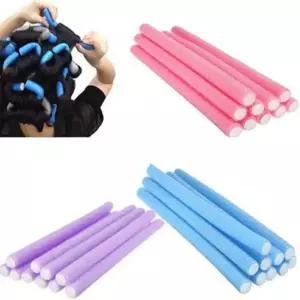 헤어 롤 10pcs 컬러 롤러 소프트 폼 벤디 DIY 스타일링 도구 경기자 모델러 나선형